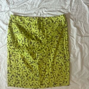 Lane Bryant Leaf Pattern Pencil Skirt